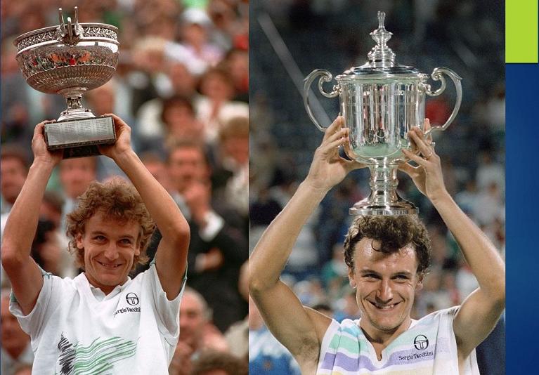Mats Wilander vincitore al Roland Garros e agli Us Open 1988