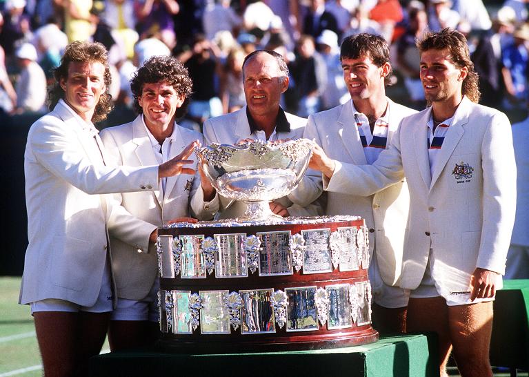 Nel team australiano vincitore della Coppa Davis 1982