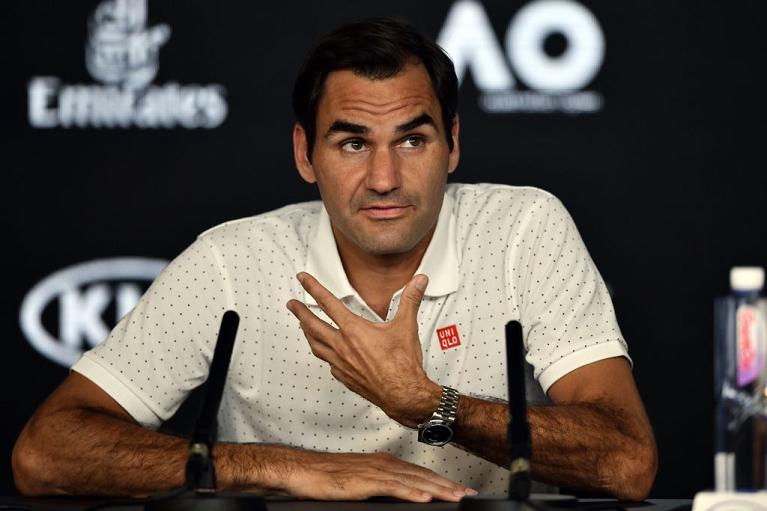 Federer in conferenza stampa alla vigilia dell'Australian Open