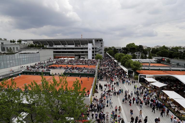 Alcuni dei campi del complesso del Roland Garros