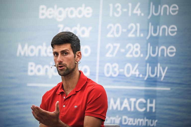 Novak Djokovic nelle vesti di organizzatore dell'Adria Cup