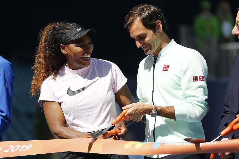 Roger Federer e Serena Williams a Miami 2019