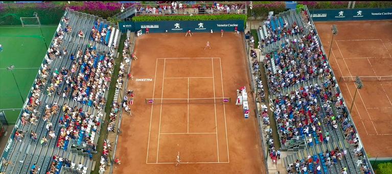 WTA Palermo, il campo centrale visto dall'alto