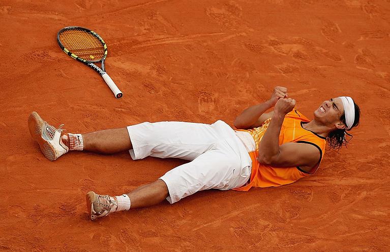 Rafael Nadal diciottenne festeggia la vittoria del Monte-Carlo Open 2005