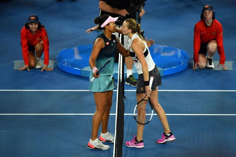 190404 Naomi Osaka e Petra Kvitova dopo la finale dell'Australian Open 2019