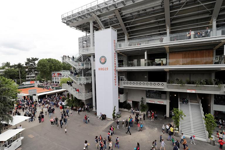 Lo stadio Roland Garros 2019