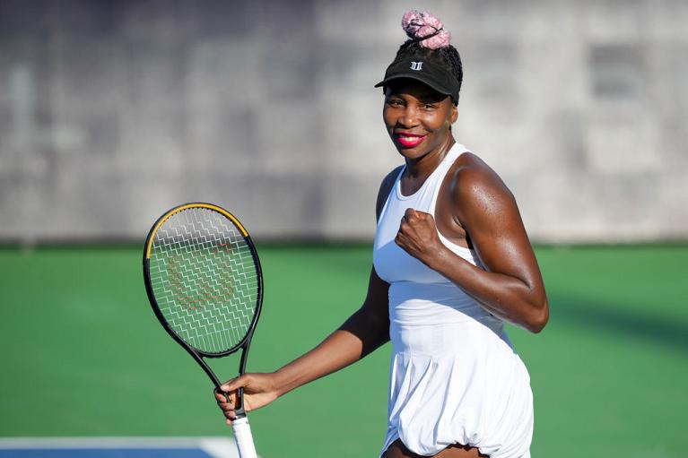L'esultanza di Venus Williams al Western & Southern Open di Cincinnati (Getty Images)