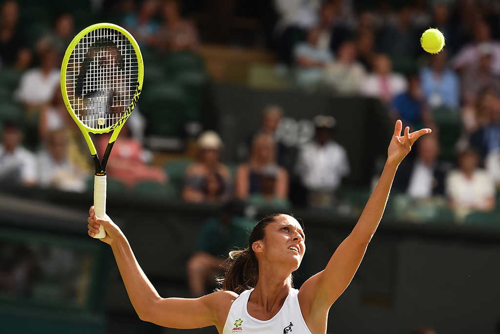 Giulia Gatto-Monticone a Wimbledon, contro Serena Williams