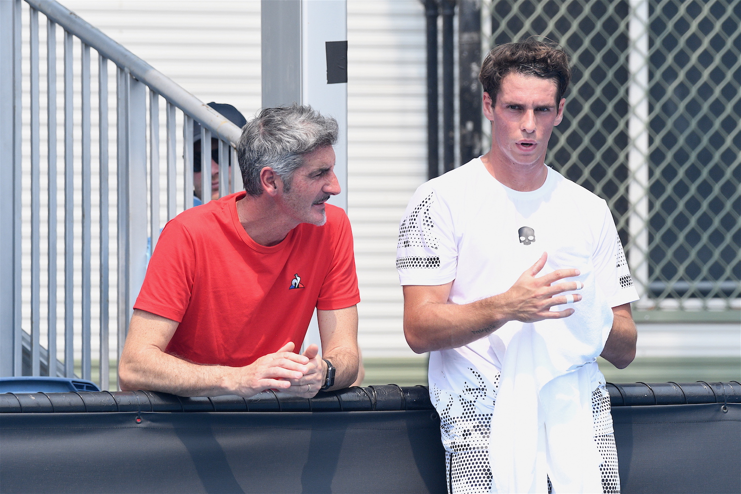 Australian Open 2020: Filippo Baldi con il coach Francesco Cinà