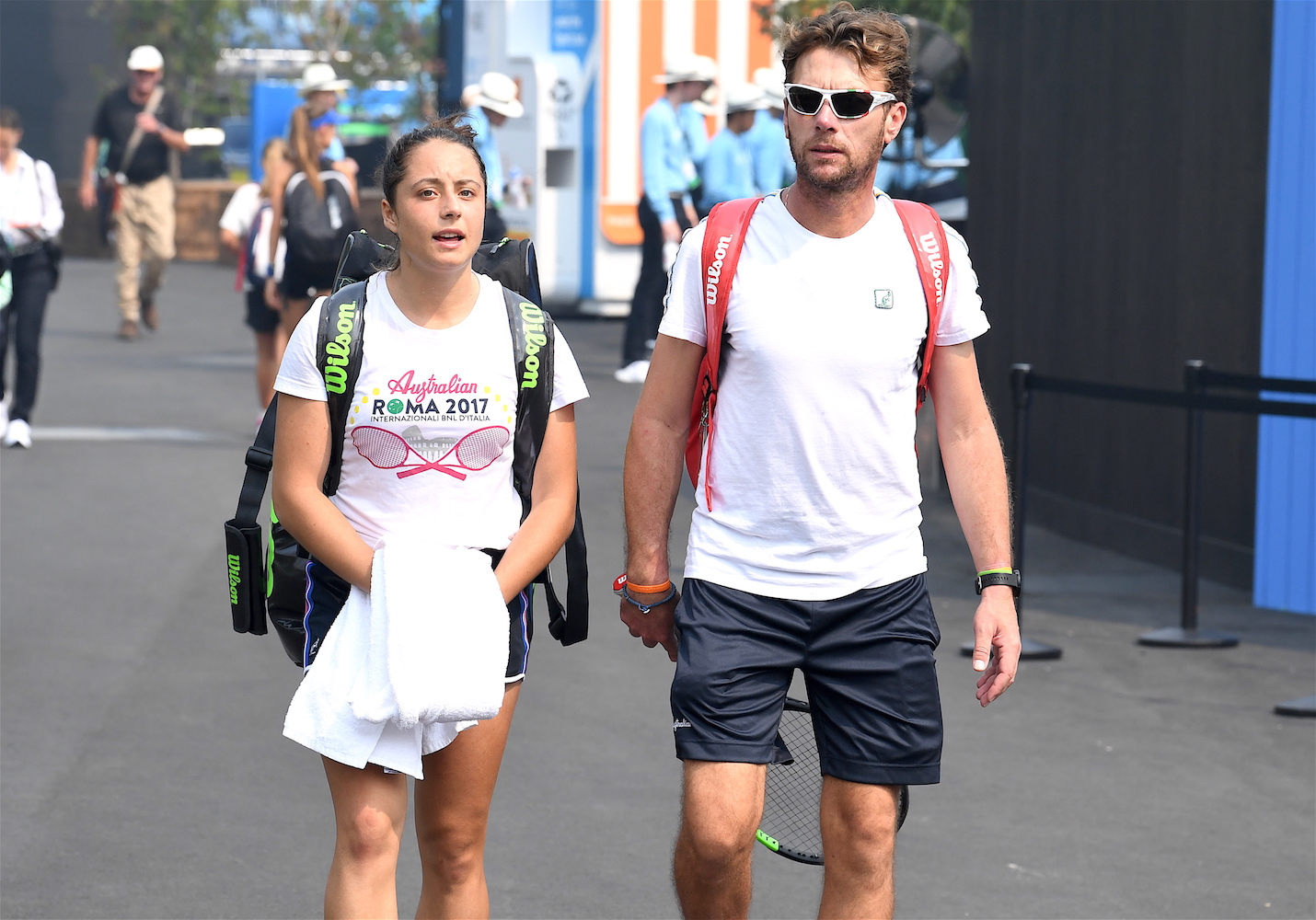 Australian Open 2020: Elisabetta Cocciaretto e Fausto Scolari
